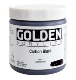 Golden Heavy Body Acrylic Paint (16oz) Carbon Black