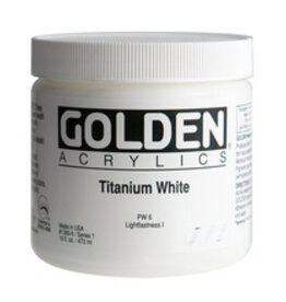 Golden Heavy Body Acrylic Paint (16oz) Titanium White