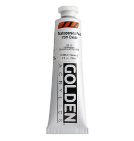 Golden Heavy Body Acrylic Paint (2oz) Transparent Red Iron Oxide