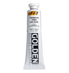 Golden Heavy Body Acrylic Paint (2oz) Transparent Yellow Iron Oxide