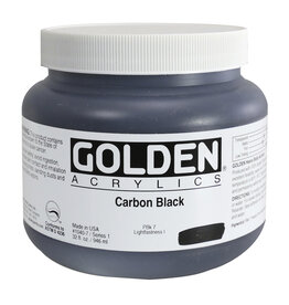 Golden Heavy Body Acrylic Paint (32oz) Carbon Black