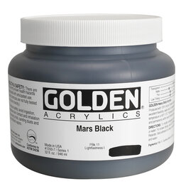 Golden Heavy Body Acrylic Paint (32oz) Mars Black