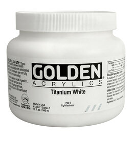 Golden Heavy Body Acrylic Paint (32oz) Titanium White