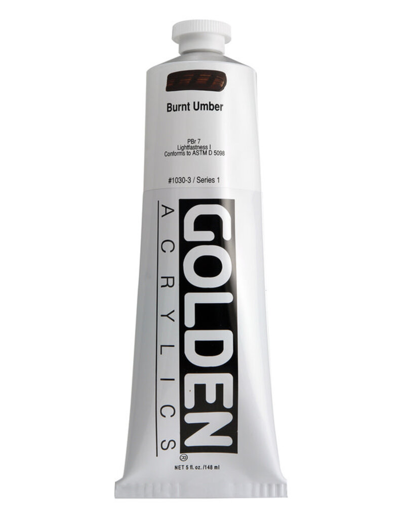 Golden Heavy Body Acrylic Paint (5oz) Burnt Umber