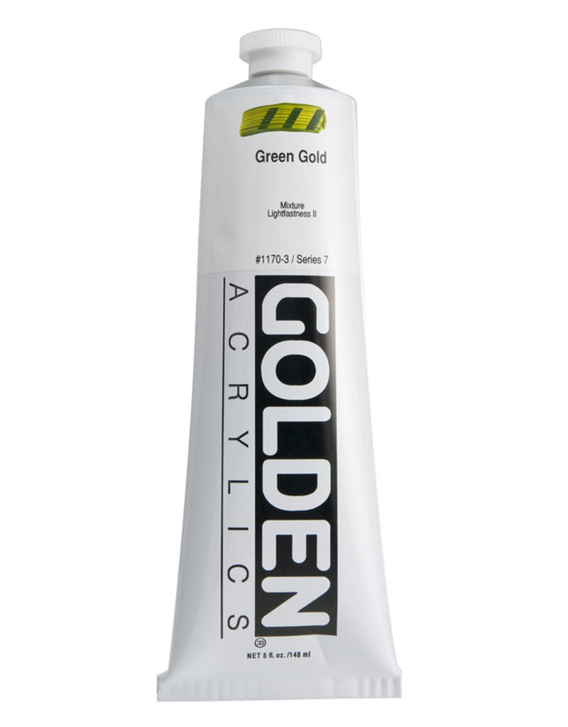 Golden Heavy Body Acrylic Paint (5oz) Green Gold