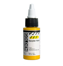 Golden High Flow Acrylic Paint (1oz) Diarylide Yellow