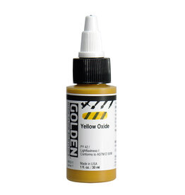 Golden High Flow Acrylic Paint (1oz) Yellow Oxide