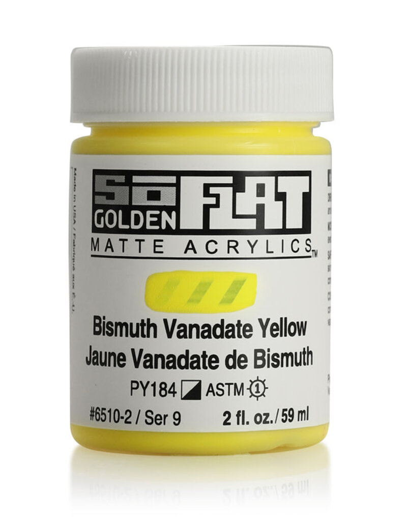 Golden SoFlat Matte Acrylics (2oz) Bismuth Vanadate Yellow