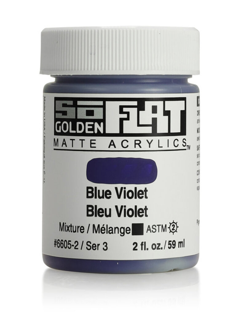 Golden SoFlat Matte Acrylics (2oz) Blue Violet