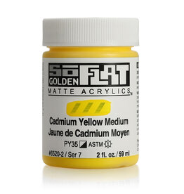 Golden SoFlat Matte Acrylics (2oz) Cadmium Yellow Medium