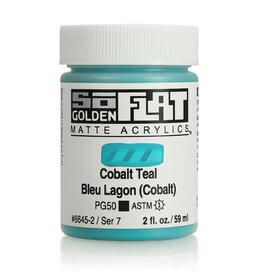 Golden SoFlat Matte Acrylics (2oz) Cobalt Teal
