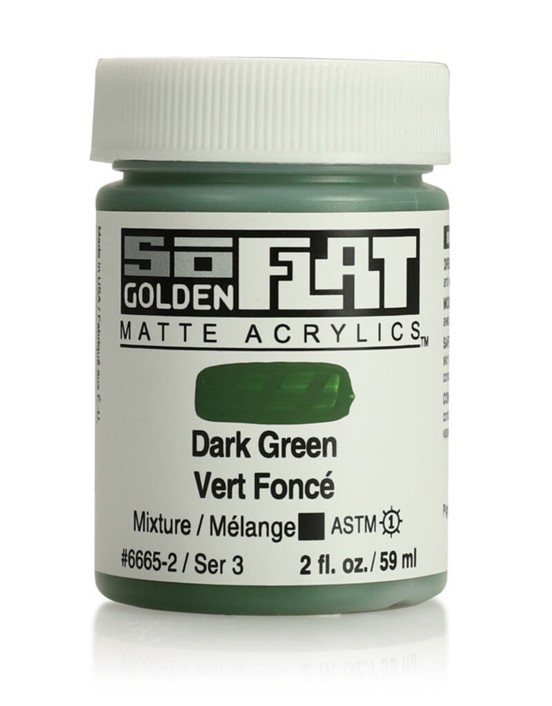 Golden SoFlat Matte Acrylics (2oz) Dark Green