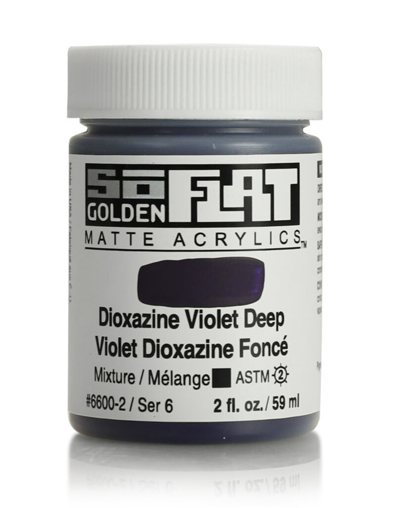 Golden SoFlat Matte Acrylics (2oz) Dioxazine Violet Deep