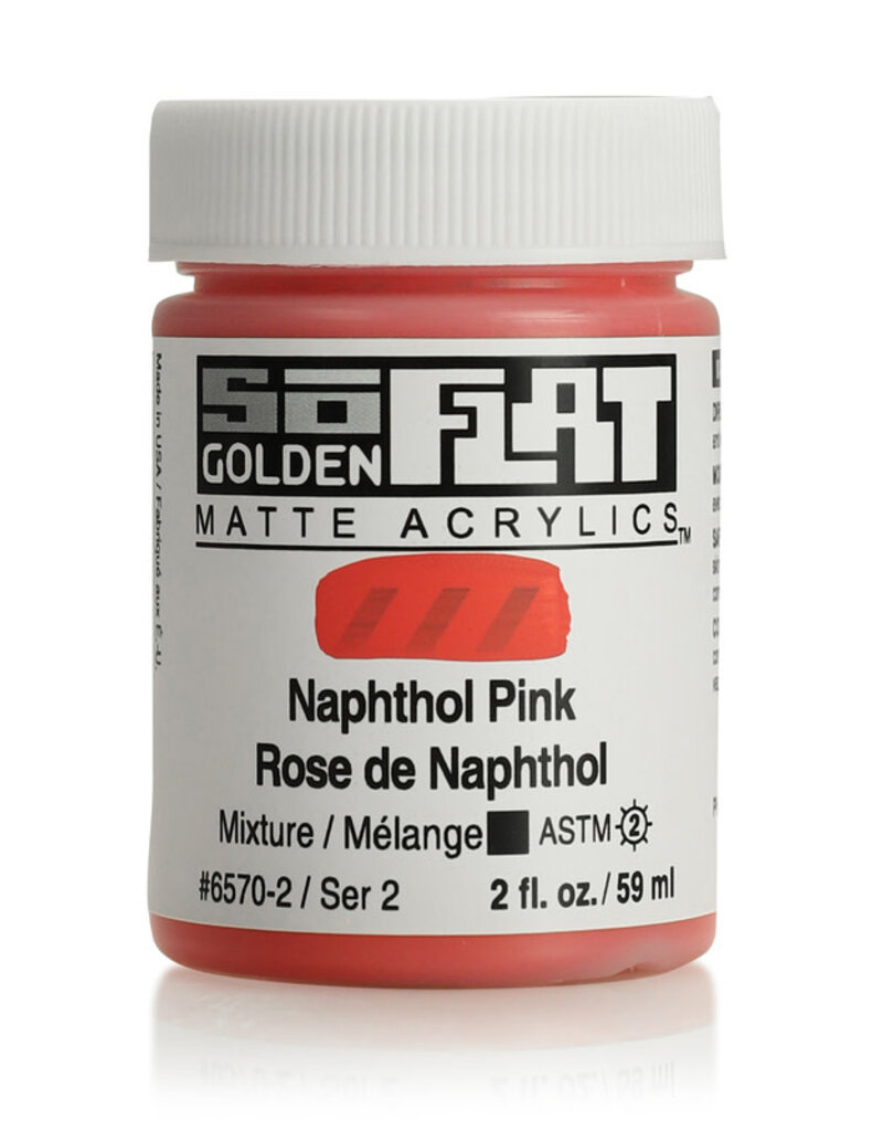 Golden SoFlat Matte Acrylics (2oz) Naphthol Pink