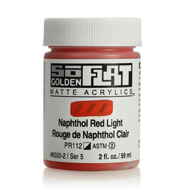 Golden SoFlat Matte Acrylics (2oz) Naphthol Red Light