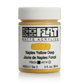 Golden SoFlat Matte Acrylics (2oz) Naphthol Yellow Deep