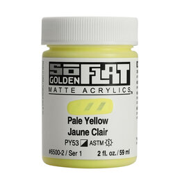 Golden SoFlat Matte Acrylics (2oz) Pale Yellow