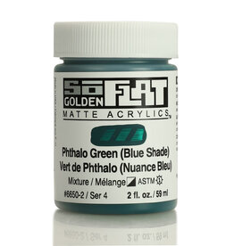 Golden SoFlat Matte Acrylics (2oz) Phthalo Green (Blue Shade)