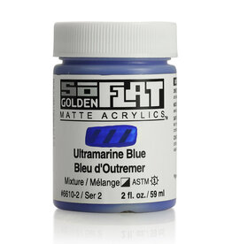 Golden SoFlat Matte Acrylics (2oz) Ultramarine Blue