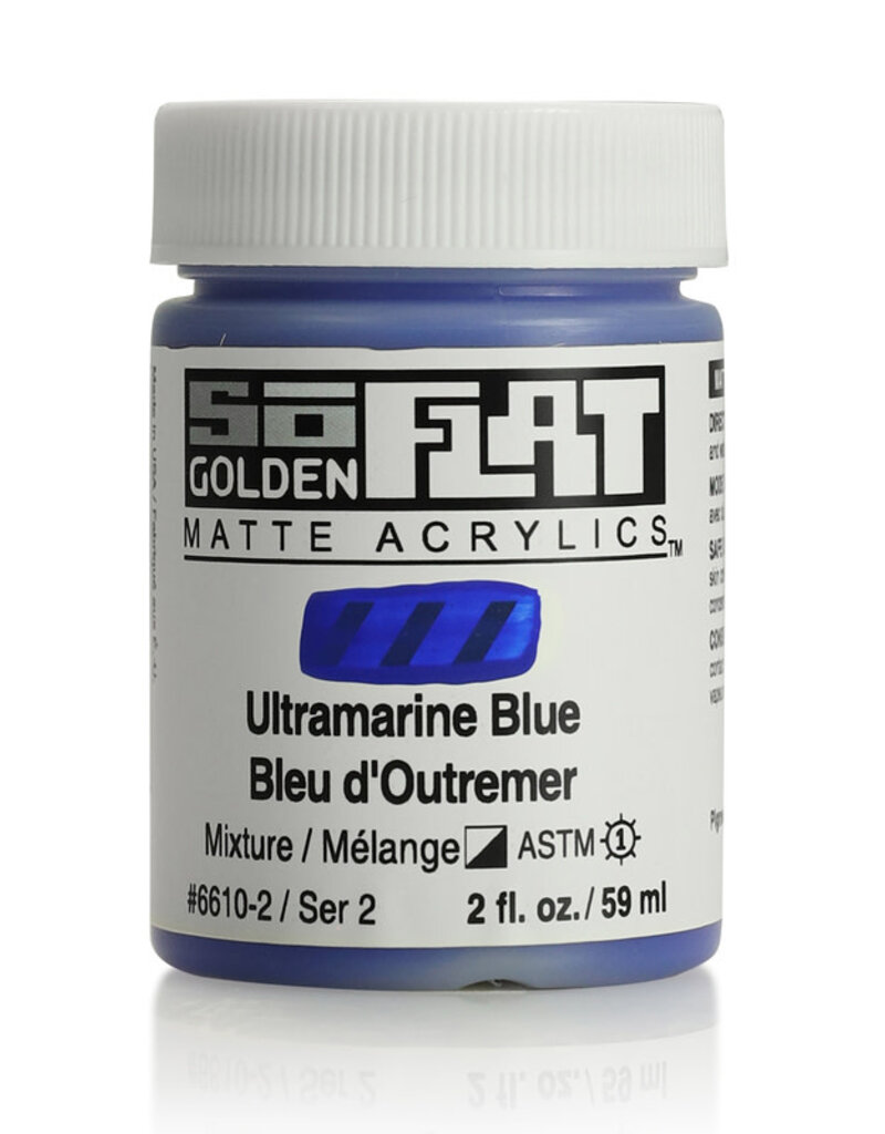 Golden SoFlat Matte Acrylics (2oz) Ultramarine Blue