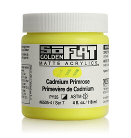 Golden SoFlat Matte Acrylics (4oz) Cadmium Primrose