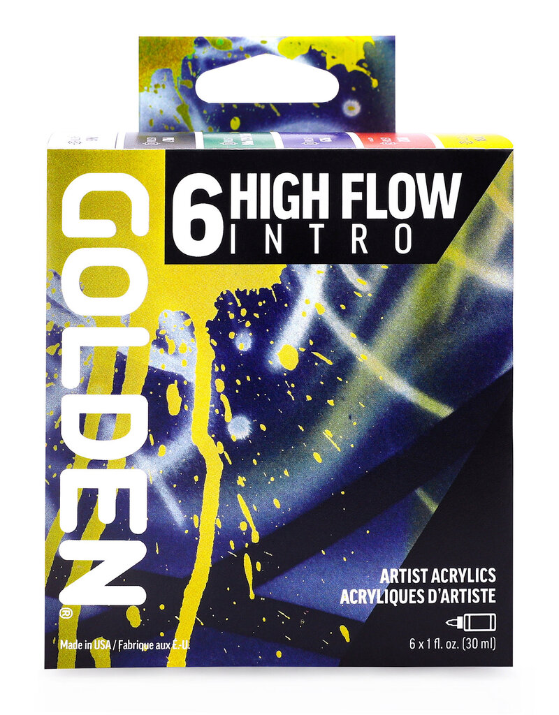 Golden High Flow Acrylic  6-Color Intro Set