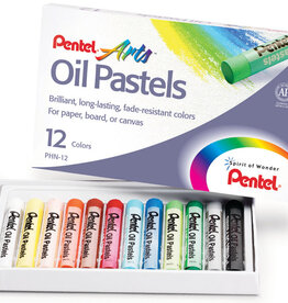 Pentel Arts Oil Pastel Set 12 Colors
