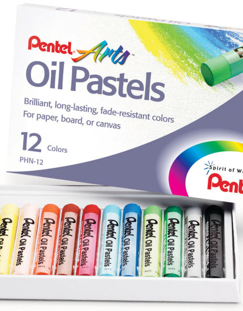 Pentel Arts Oil Pastel Set 12 Colors