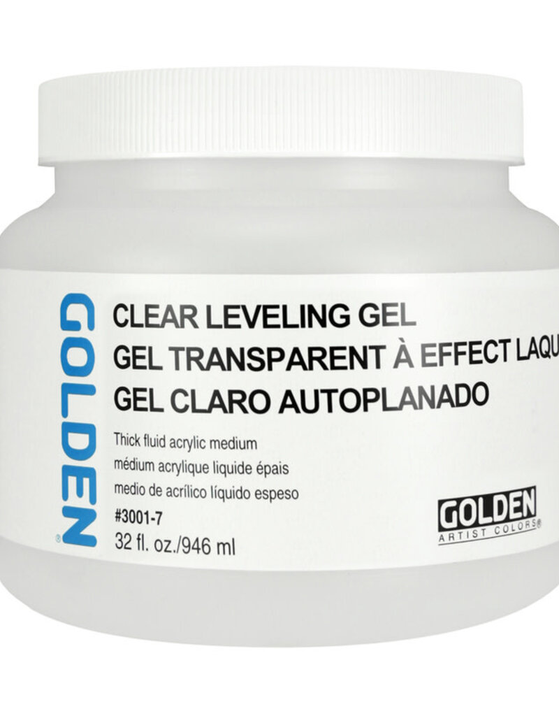 Golden Acrylic Gel Medium Clear Leveling 32oz