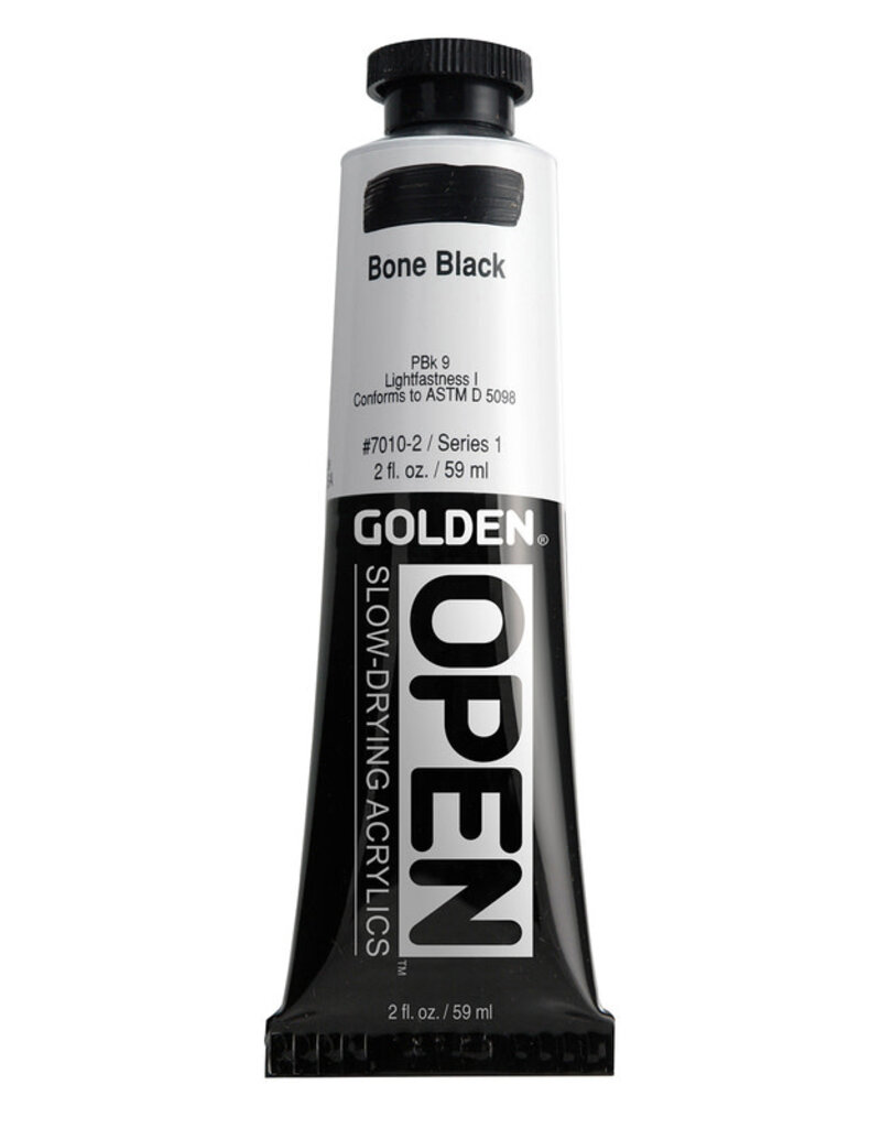 Golden OPEN Acrylic Paints (2oz) Bone/ Ivory Black