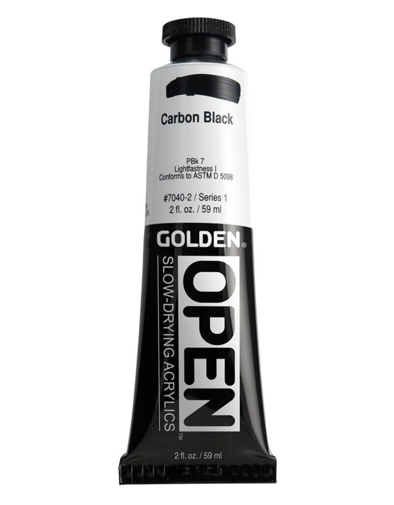 Golden OPEN Acrylic Paints (2oz) Carbon Black