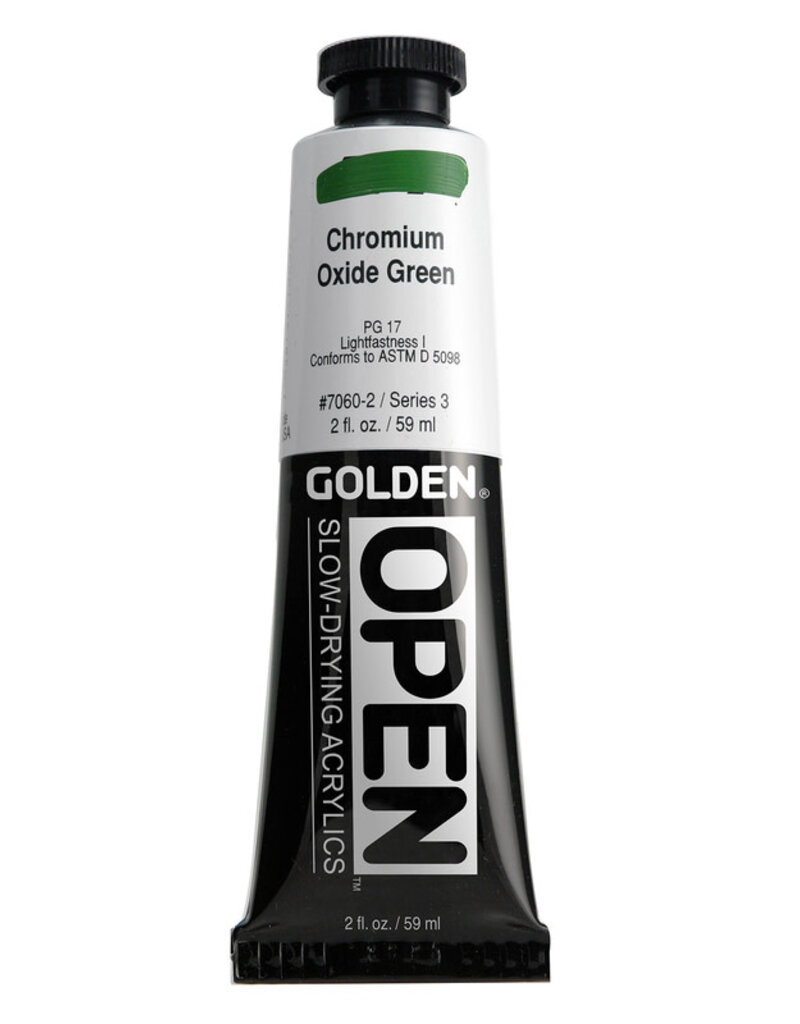 Golden OPEN Acrylic Paints (2oz) Chromium Oxide Green
