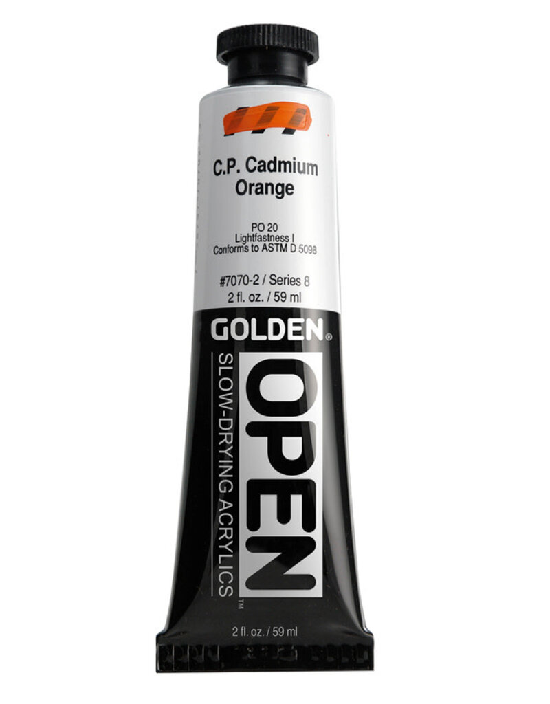 Golden OPEN Acrylic Paints (2oz) C.P. Cadmium Orange