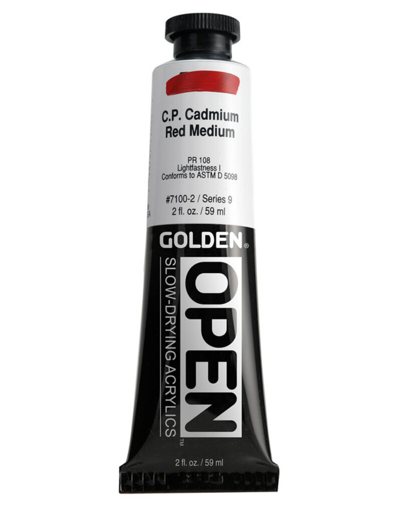 Golden OPEN Acrylic Paints (2oz) C.P. Cadmium Red Medium