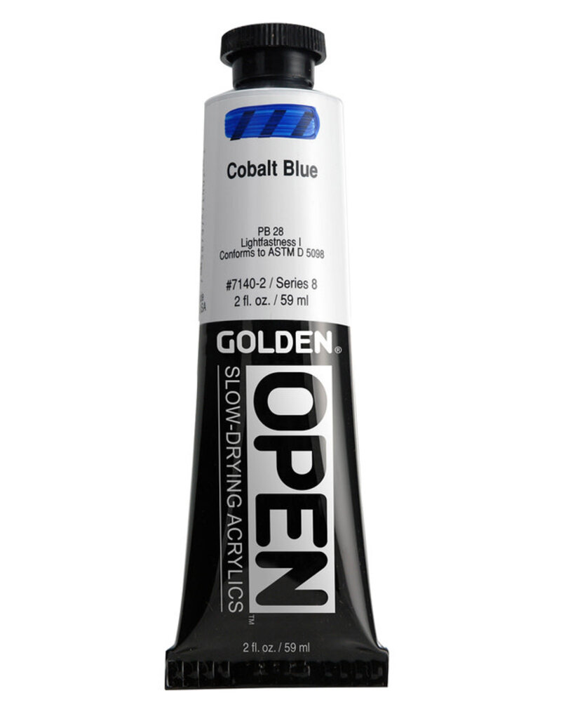 Golden OPEN Acrylic Paints (2oz) Cobalt Blue