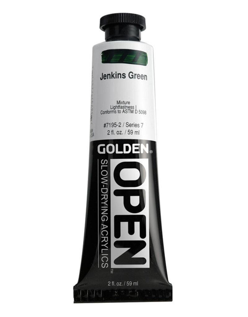 Golden OPEN Acrylic Paints (2oz) Jenkins Green