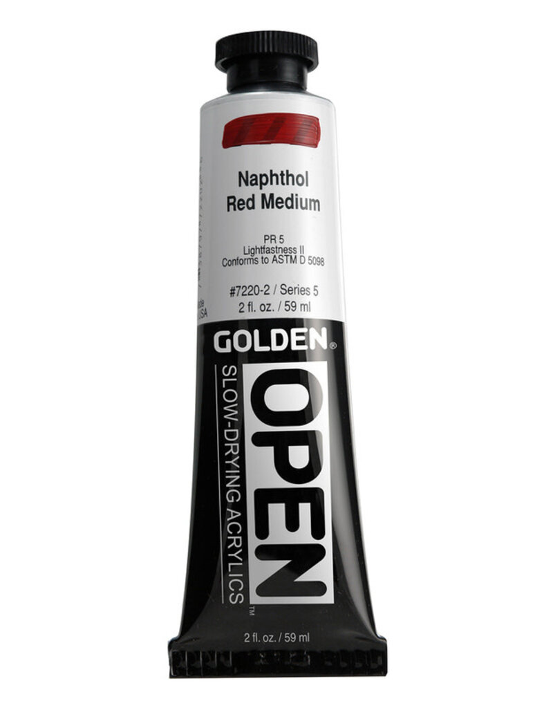 Golden OPEN Acrylic Paints (2oz) Naphthol Red Medium