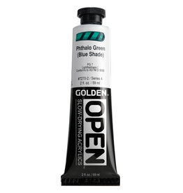 Golden OPEN Acrylic Paints (2oz) Phthalo Green (Blue Shade)