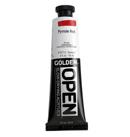 Golden OPEN Acrylic Paints (2oz) Pyrrole Red