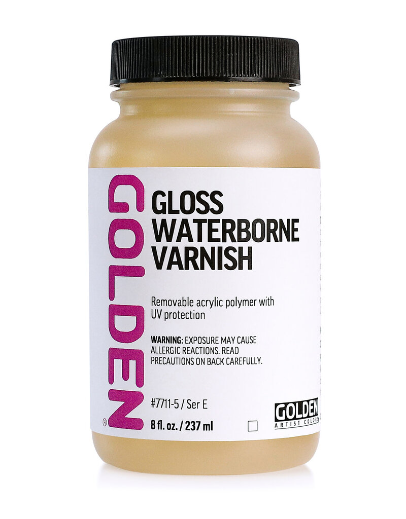 Golden Waterborne Varnish Gloss UVLS 8oz