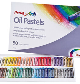 Pentel Arts Oil Pastel Set 50 Colors