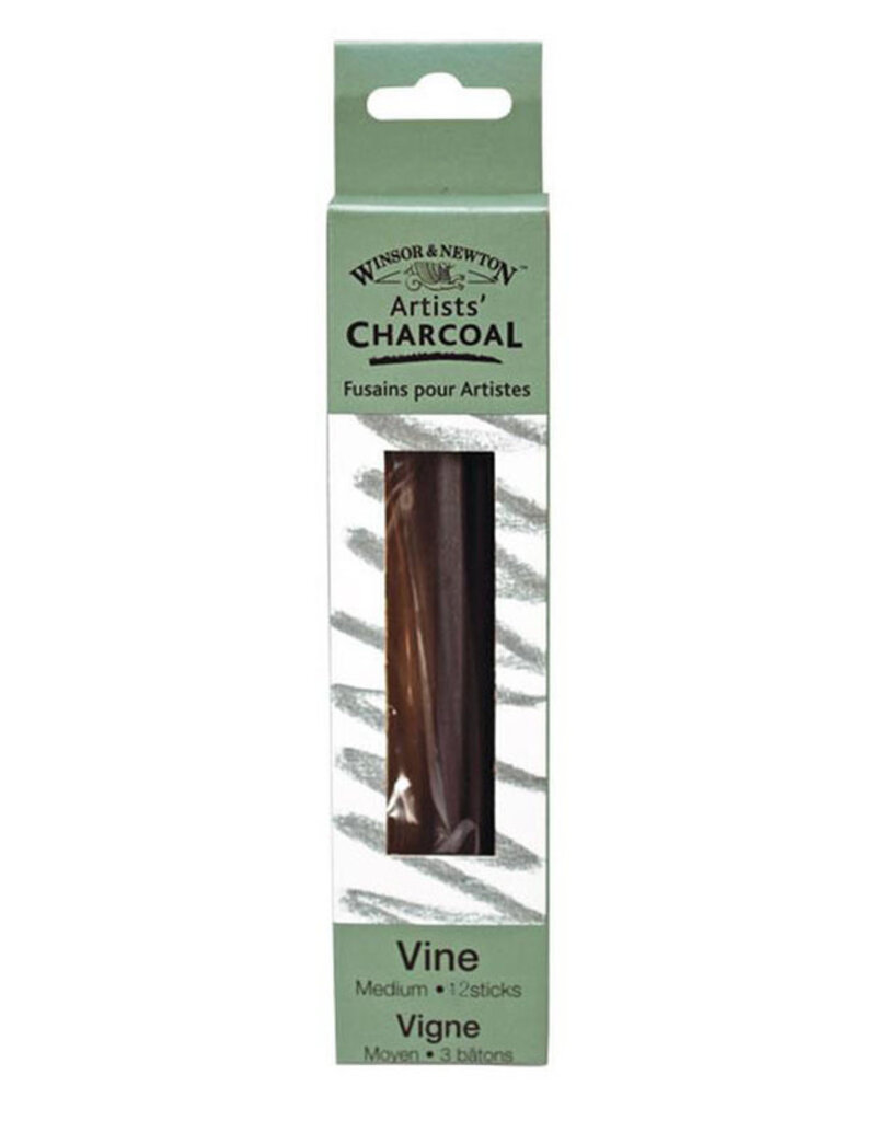 Winsor & Newton Artists' Vine Charcoal (12 sticks) Medium