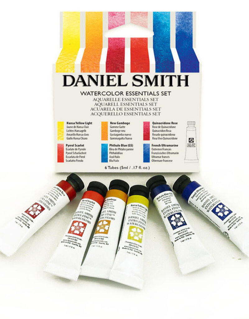 Daniel Smith Essentials Introductory Watercolor Set - Six Colors 5ml Tubes