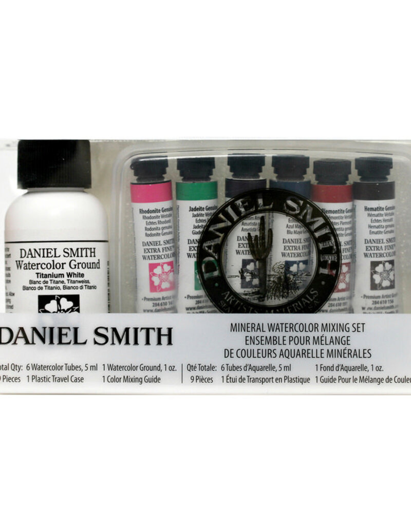 Daniel Smith Extra-Fine Watercolor Introductory Set, Mineral Mixing, 9-Pieces