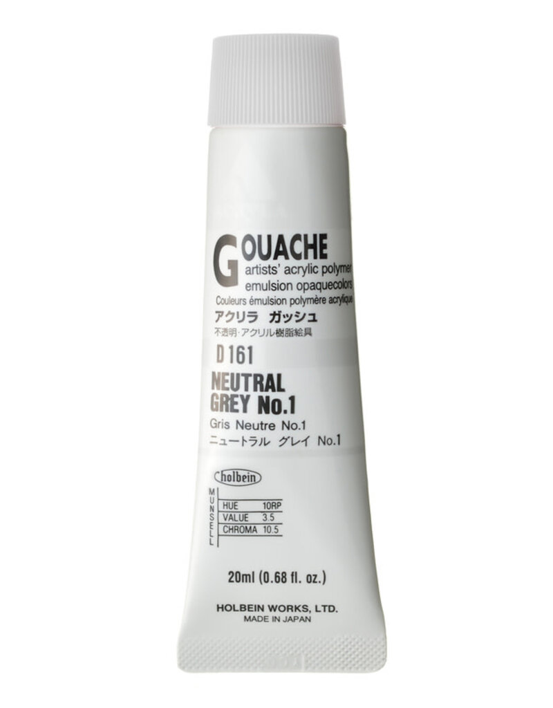Acryla Gouache (20ml) Neutral Grey 1