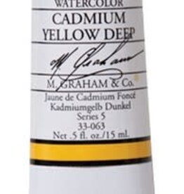 M. Graham Watercolor 15ml Cadmium Yellow Deep