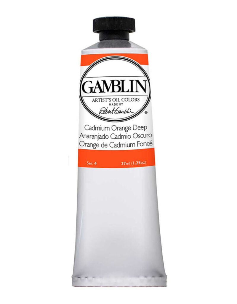 Gamblin Artist's Oil Colors (37ml) Cadmium Orange Deep