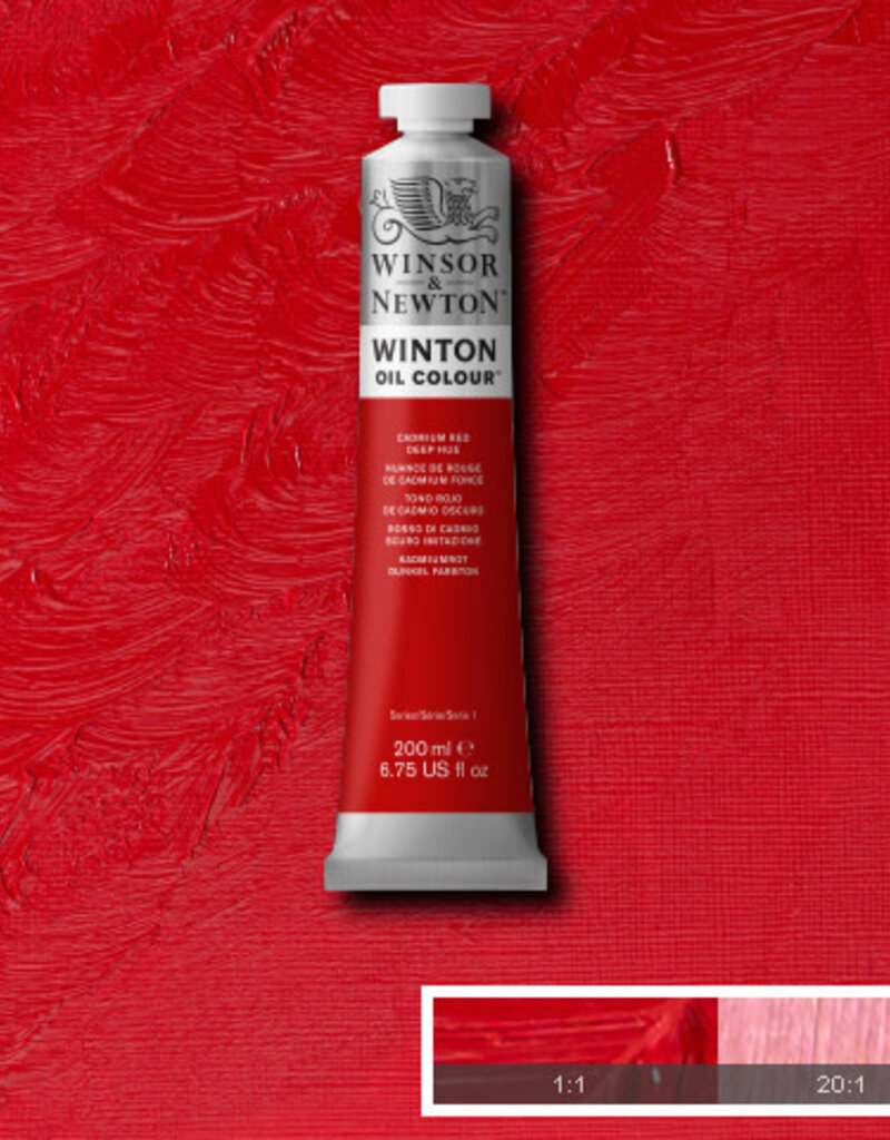 Winsor & Newton Winton Oil Colours (200ml) Cadmium Red Deep Hue