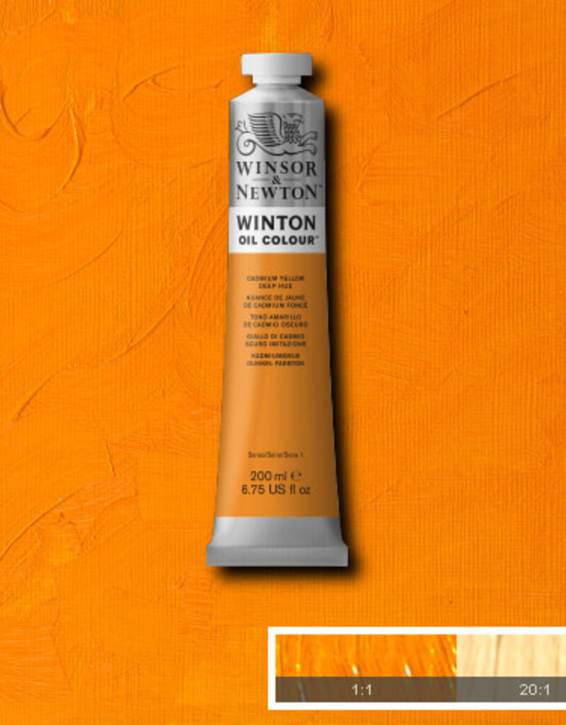 Winsor & Newton Winton Oil Colours (200ml) Cadmium Yellow Deep Hue