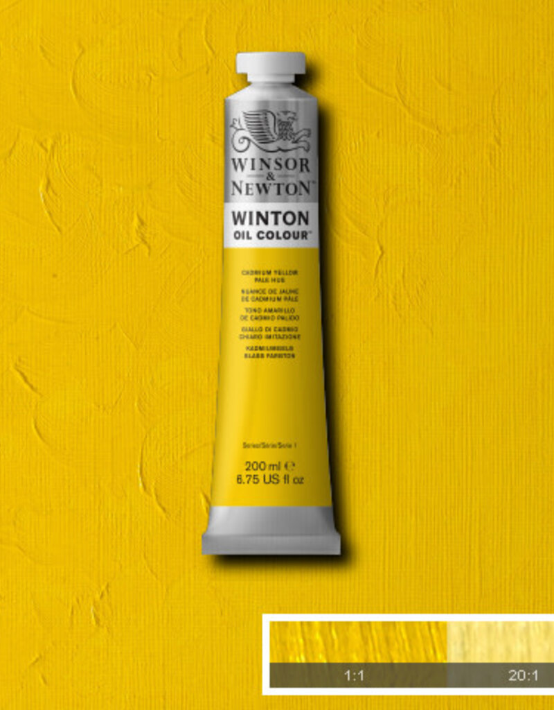 Winsor & Newton Winton Oil Colours (200ml) Cadmium Yellow Pale Hue